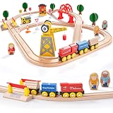 Train électrique à Piles Pour Enfants – Connexion Magnétique, Compatible Avec Les Rails En Bois Thomas, Brio, Chuggington – Dès 3 Ans, Rouge - 5