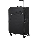 Samsonite Litebeam Cabin Trolley Case, 77 cm | Black, Expandable Softcase 103/111 L, 2.8 kg, TSA Lock and Recycled Materials