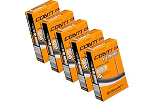Continental Race 28 Lot de 5 Chambres à air 700 x 20-25c Valve Longue Presta 80 mm Noir
