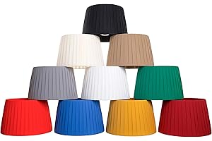 IMPERATO ILLUMINAZIONE Paralume per lampada in Tessuto di seta di qualità interamente Fatto a Mano (Arancione (tessuto liscio), 14 cm (attacco E14))