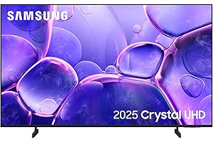 Samsung 43" U8000F, Crystal Processor 4K, 4K Upscaling, Q-Symphony, Knox Security, Metal Stream Design, 2025