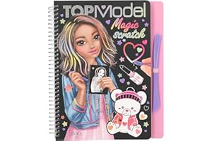 Depesche 13266 TOPModel - Magic Scratch Book, Libro de rascar con geniales Motivos de Modelos para rascar, con Bonito Degradado de Colores, Aprox. 20 x 19,5 x 2 cm