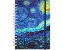 Ruled Notebook/Journal - Lined Journal with Hardcover, 8.4" x 6", College Ruled Spiral Notebook/Journal, Back Pocket, Strong