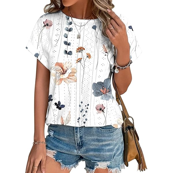 T-Shirt Donna Cicy Bell - Cotone E Poliestere, Girocollo, Maniche Corte, Basic Casual