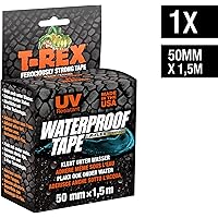 T-Rex 827-00 Waterproof Tape – Wasserdichtes, wetterfestes Reparaturband zum Befestigen und Abdichten – 50mm x 1,5m