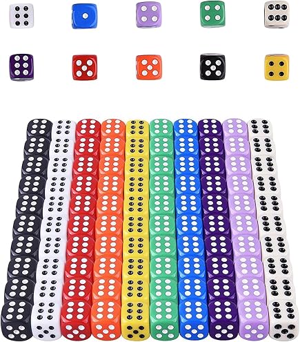 10 Pièces Acrylique D6 Dés Ensemble Jeu de Table Dés Polyédriques 16mm pour Table Conseil Fête 10 Pièces Acrylique D6 Dés Ensemble Jeu de Table Dés Polyédriques 16mm pour Table Conseil Fête