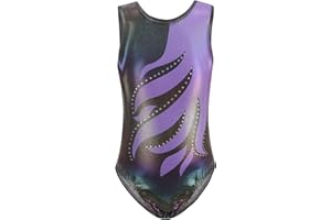 SEAUR - Mädchen Turnanzug Ärmellos Kinder Gymnastikanzug Tanzen Kleidung Ballet Yoga Kleid Klassisch Trikot Gymnastik für Klein Kind 4-13 Jahre