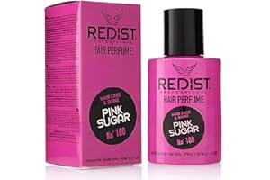 Redist Hair Perfume Pink Sugar No.180 - Perfume para el cabello para mujeres - con aroma duradero - Neutraliza los olores desagradables - Spray de 50 ml - para el cuidado del cabello y brillo diario