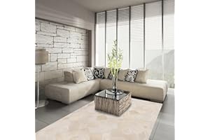 CUIMEI Antideslizante Acolchada 80 x 130 cm Antideslizante Anti Manchas Alfombra De Pasillo De Pelo Corto con revés Antideslizante para Cocina Salón Oficina, Beige A