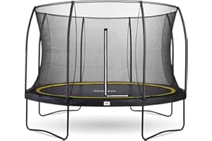 Salta Comfort Edition – ⌀183/213/251/305/366/396/427cm - TÜV geprüft – Schwarz/Grün/Pink - rundes Outdoor Trampolin, Gartentrampolin - Set mit Sprungmatte, Sicherheitsnetz, Federn, Randabdeckung