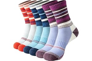BISOUSOX Chaussettes Laine Mérinos Randonnée Femme Hiver Chaudes Chaussettes Thermiques Respirantes Confort pour Activités de Plein Air Trekking Montagne Cadeau pour les Femmes 3 Paires