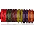 NMII Beautiful Matte Finish Transparent Multicolor Glass Kada for Women & Girls on Different Occasions