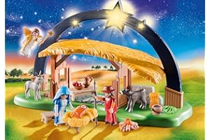 Outletdelocio Belen Navidad Figuras Infantil con Luz. 41 Piezas