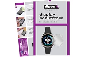 dipos I Schutzfolie kompatibel mit Fossil Sport Smartwatch Displayschutz-Folie klar