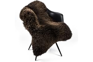 ‎HOFBRUCKER Hofbrucker® Merino Lammfell Naturbraun – Echt Lammfell aus Bayern, 100% Naturprodukt, Premium Schaffell, kuschelig weich & wärmend, Dekofell, Sitzauflage, Teppich, medizinisch gegerbt