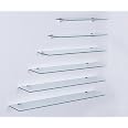Étagère Murale Verre 50 X 17,8 Cm – Verre Sécurité 6 Mm Trempé, Supports Chromés – Idéale Salle De Bain, Cuisine Ou Décoration