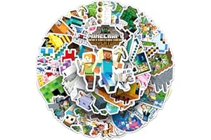 ‎TRUSTKK 50 Stück Mine-Craft PVC-Wasseraufkleber – Kreative Graffiti-Cartoon-Aufkleber für Kinder – Deko für Skateboards, Koffer, Laptops – Selbstklebende Stickers