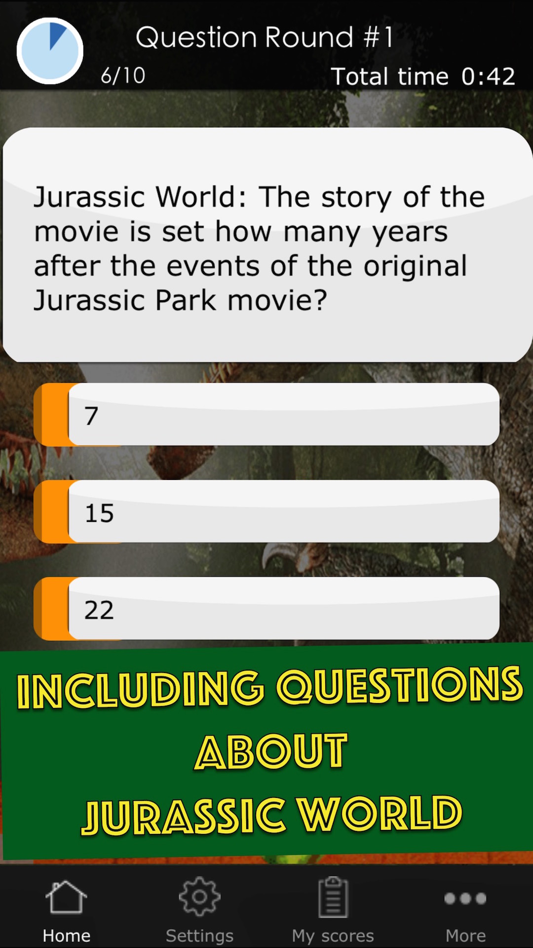 Quiz Game for the Jurassic Park Movies - Including Questions about