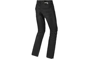 SPIDI, J-Tracker, Colore Nero, Taglia 28, Pantaloni Moto Uomo con Protezioni, Vestibilità Slim, Jeans Moto Pratici ed Elasticizzati