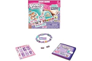 Sky Castle Sticki Rolls Sticki Bands Series 2, Wearable & Shareable Sticker Bracelet, 70 Mini Stickers, Assorted Colours and Styles