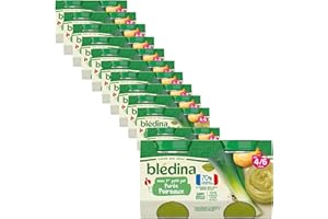Blédina - Mon 1er Petit Pot bébé - Purée de Poireaux - 70% d'ingrédients Français - De 4 à 6 mois - 24 pots de 130g