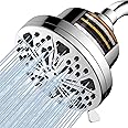 Filtered Shower Head, Voolan 8 Spray High Pressure, Rain Shower Head Water Softener, 15 Stage Hard Water Shower Head Filter for Remove Chlorine and Harmful Substances
