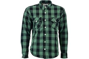 WMW WALI MOTO WEAR Chemise de moto en aramide pour homme avec veste de moto et protections de moto