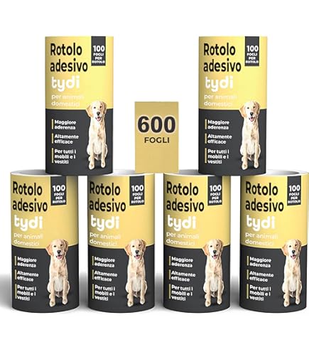 Rullo Togli Pelucchi Animali Domestici - 330 Fogli Appiccicosi | Per Vestiti, Divano, Auto - Foto 9
