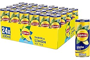 Lipton Limón 330ml, Refresco de Té, Pack de 24 x 330 ml