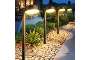 BUCASA Solarlampen für Außen Garten, 4X12 LEDs Helle Solarleuchten für Außen mit Längere Arbeitzeit, IP65 Wasserdicht Solar Gartenleuchten Deko für Rasen Terrasse Hof Balkon Geschenke