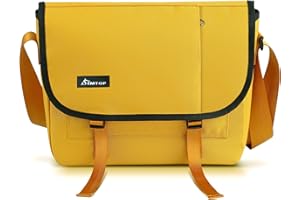 SIMTOP Borsa Tracolla Uomo Sling Bag Borsa Messenger Bag Con Tracolla Imbottita Borsa di Scuola Bag per il lavoro, Scuola, Business All'aperto Ufficio Uni Travel Everyday