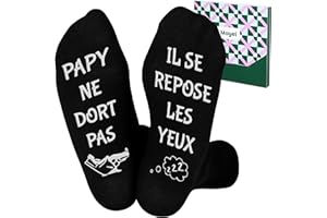 Moyel Cadeau Homme Original Utile Chaussettes Hommes 43-46 Idée Cadeau Noel Homme Cadeaux Papa/Papy Anniversaire Humour Idee Cadeaux Drole pour Pere/Grand Pere Fete des Peres