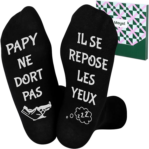 Merclix Idee Cadeau Grand Parent Original Chaussettes Cadeau Mamie Noel