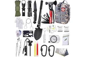 AuRiver Kit Sopravvivenza, kit di emergenza per esterni per Campeggio Escursionismo Avventura