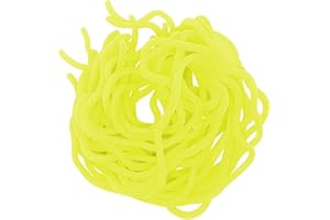 SAMSFX Matériau de montage de mouches artificielles Squirmy Wormy par SAMS FISHING en forme de vers pour la pêche à la mouche de truites, couleurs variées