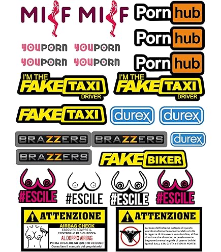 Adesivi Fake Taxi 3 Pezzi - Per Auto E Moto, Resistenti A Pioggia E Sole, 20x4.5 Cm - Foto 6