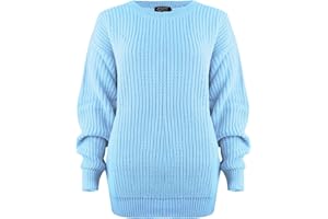 SA Fashions® Oversized New Ladies Womens Chunky Baggy Jumper Knitted Sweater Thick Top S-XXL 8-22