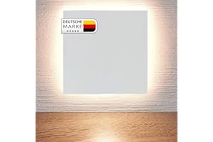 ‎MAX K O M F O R T LED Treppenbeleuchtung 230V warmweiß 2,5W ECKIG quadratisch Treppenleuchte Wand Einbauleuchte Einbaustrahler Treppenlicht Flurleuchte Nachtlicht 6107-WH