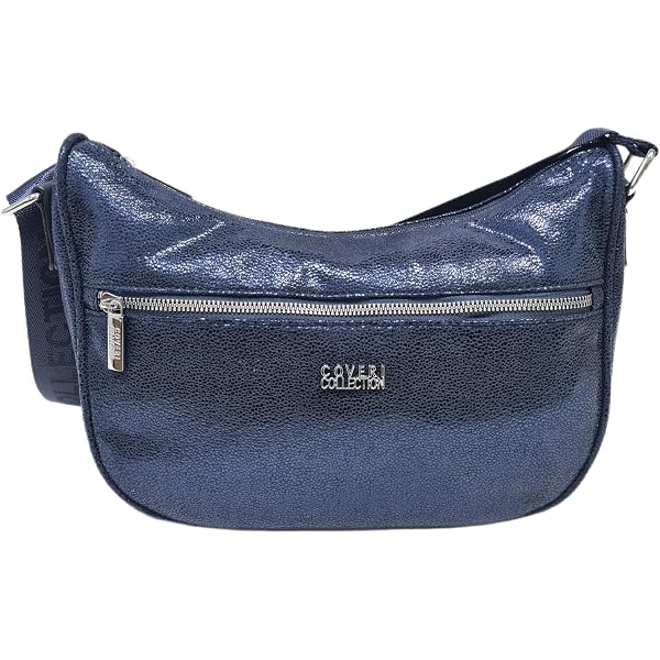Borsa a Spalla Donna Sacca Spallaccia Morbida Ecopelle Multitasche Tracolla Regolabile Dimensioni: 30 X 25 X 10 cm. ART. 2858 Marchio Coveri (MARRONE
