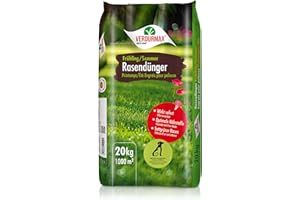 HÖFER CHEMIE Verdurmax 20 kg d'engrais pour gazon Printemps & Été – Engrais à libération prolongée avec azote pour 1000 m² de gazon vert luxuriant – Sans danger pour les chiens – Compatible avec épandeur