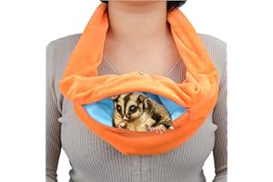 YUYUSO Sugar Glider Bonding Scarf Bonding Pouch Travel Sling Carrier Bag with 4 Air Holes for Pet Glider