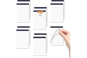 AIDUNMIS 10 Pack Small Note Pads Pocket Size A6 Tear Off Grocery Lists Notepads with Lined Pages Shopping List Memo Pads Scratch Pads Note Pads for Office Supplies Classroom Supplies College Supplies Note Pad