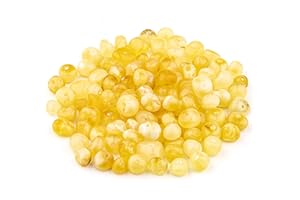 Bernstein Perlen im Barock-Stil - Poliert und Roh 100% Naturliche Baltischen Harz Stein 5–6 mm Lose mit Locher Mehrere Farben – Amber Culture