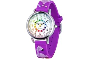 Delycazy Kids Watch, Kids Gifts Watch for Girls Boys, Time Teacher for 3 4 5 6 7 8 9 10 Year Old Girls Boys Birthday Presents