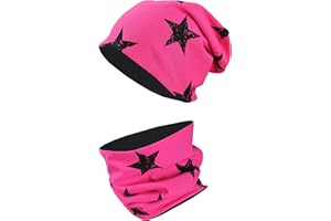 TupTam Mütze Kinder & Schlauchschal Set – Beanie Kinder für Herbst & Winter, Warme Mütze Jungen & Mädchen Oeko-TEX