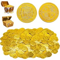 92-teiliger Piratenschatz – Goldmünzen, Edelsteine & Banknoten Für Schatzsuche & Party