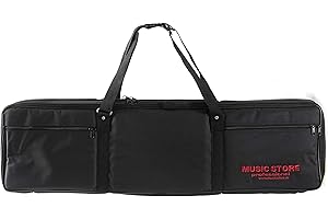 MUSIC STORE Keyboardtasche KCS-III, Schwarz, 98x25x10cm, 20mm Polsterung, Zubehör Vortasche