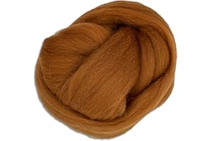 Frida's Wollhaus Wooliny Lana de fieltro de 100 g, lana de merino de cuento de hadas, 35 colores a elegir (18, marrón claro)