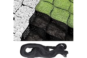 15m² Stabilisateur Gravier 5cm Hauteur,5x3 m Stabilisateur De Gravier, Grille De Protection pour Gazon, Grilles De Pelouse