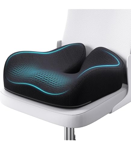 Memory Foam L-Shaped Seat Cushion - Ergonomic Back & Seat Support For Office Chair, Car
